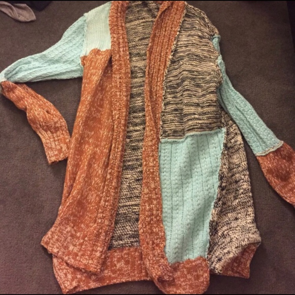 Patchwork Free People Cardigan